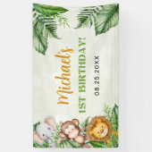 Safari Wild One Geburtstag Banner (Vertikal)