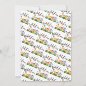 Safari Wild One Geburtstag Einladung (Rückseite)