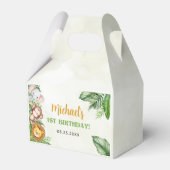 Safari Wild One Geburtstag Geschenkschachtel (Vorderseite)