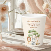 Safari Wild One Geburtstag Pappbecher