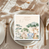 Safari Wild One Geburtstag Serviette