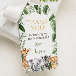 Safari Wild One Geburtstagsparty Danke Tag Geschenkanhänger