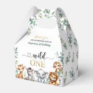 Safari Wild One Jungle Animals 1. Geburtstag Geschenkschachtel
