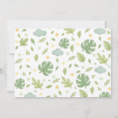 Safari Wild One Jungle Animals Birthday Photo Dankeskarte (Rückseite)