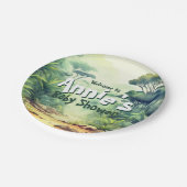 Safari Wild One Safari Thema, Jungle, Pappteller (Schrägansicht)