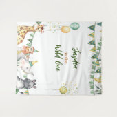 Safari Wild One Tapestry/Backdrop Wandteppich (Vorderseite (Horizontal))