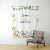Safari Wild One Tapestry/Backdrop Wandteppich (Beispiel)
