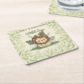 Safari Wild One Watercolor 1st Birthday Rechteckiger Pappuntersetzer (angewinkelt)