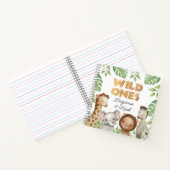 Safari Wild Ones Twins Guest Book Spiral Notebook Notizblock (Innenseite)