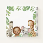 Safari Wild Ones Twins Guest Book Spiral Notebook Notizblock (Rückseite)