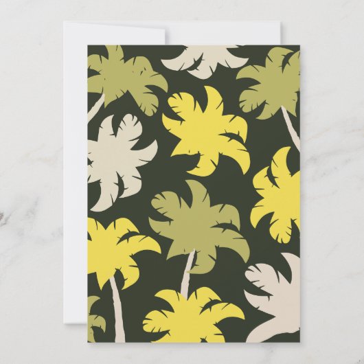 Safari Wild Party Einladung (Rückseite)