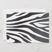 Safari Wild Party Tiere Geburtstag Foto Einladung (Rückseite)