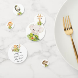 Safari Wild Zoo Baby Animals Baby Shower Konfetti