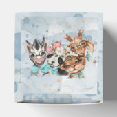 Safari Wildbaby Dusche Einladung Blue Geschenkschachtel (Oben)