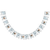 Safari Wildbaby Dusche Einladung Blue Wimpelkette (Alle)