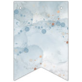 Safari Wildbaby Dusche Einladung Blue Wimpelkette (Dritte Fahne)