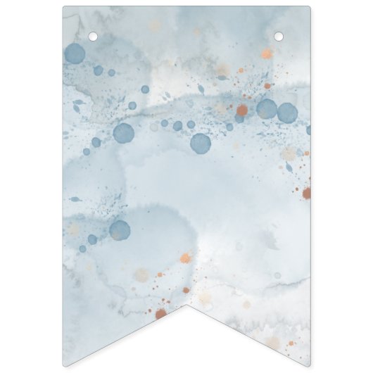 Safari Wildbaby Dusche Einladung Blue Wimpelkette (Dritte Fahne)