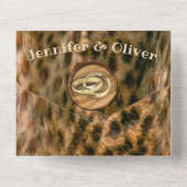 Safari Wildlife All in One Wedite Einladung (Rückseite)