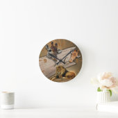 Safari Wildlife Clock Runde Wanduhr (Zuhause)