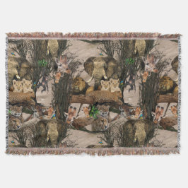 Safari Wildlife Destination Wiederholung Muster Decke