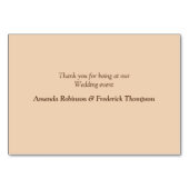 Safari Wildlife Outdoor Wedding Table Cards Tischnummer (Rückseite)