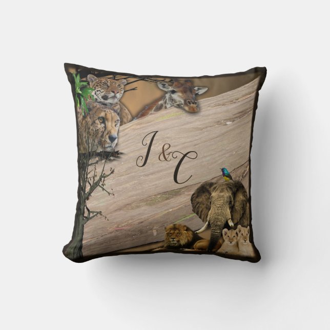 Safari Wildlife Pillow Kissen (Vorderseite)