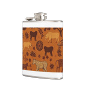 Safari Wildlife Vinyl Wrapped Flask Flachmann (Links)