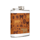 Safari Wildlife Vinyl Wrapped Flask Flachmann (Rechts)