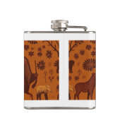 Safari Wildlife Vinyl Wrapped Flask Flachmann (Rückseite)