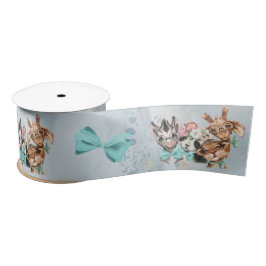 Safari wildone Baby Dusche Junlge Ribbon Satinband