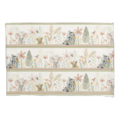 Safari Zebra Elephant Lion Jungle Foliage Baby Boy Kissenbezug (Vorderseite)