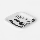 Safari Zebra Hand Drawn Party Geburtstag Pappteller (Gewinkelt)