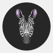 Safari Zebra Kostüme für Männer Frauen Kinder Afri Runder Aufkleber (Vorderseite)