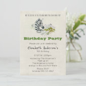 Safari Zebra Zoo Party Geburtstag Einladung (Stehend Vorderseite)