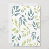 Safari Zoo Animal Themed Baby Dusche Einladung (Rückseite)