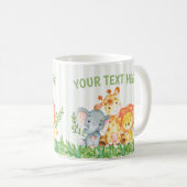 Safari-Zoo-Tier-Tasse Kaffeetasse (VorderseiteRechts)