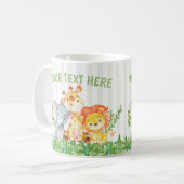 Safari-Zoo-Tier-Tasse Kaffeetasse (Vorderseite Links)