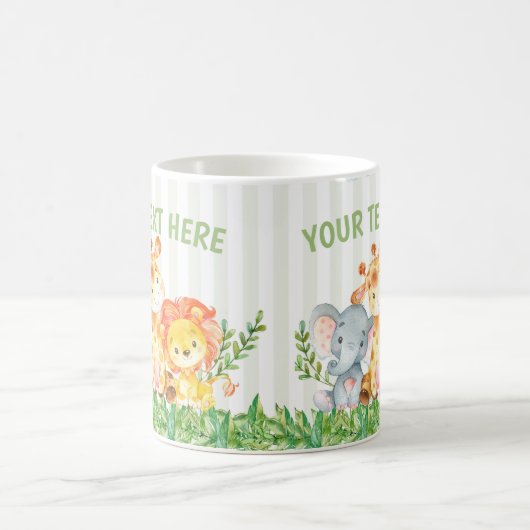 Safari-Zoo-Tier-Tasse Kaffeetasse (Mittel)