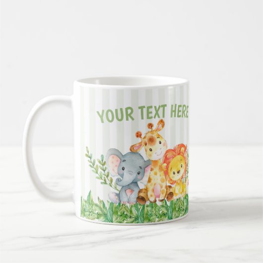Safari-Zoo-Tier-Tasse Kaffeetasse (Links)