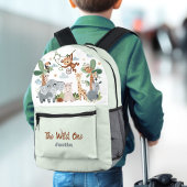 Safari ZOO Tiere The Wild One Boy Bedruckter Rucksack