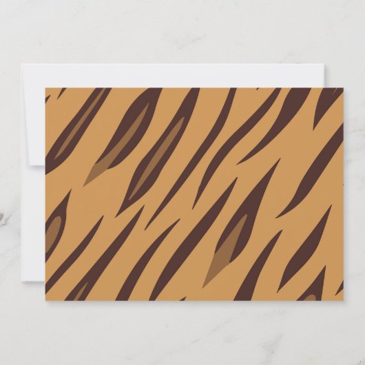 Safari zum ersten Geburtstag Einladung (Rückseite)