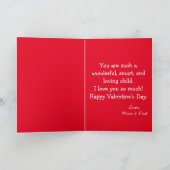 Safari zum Valentinstag für Kinder Karte (Innenseite)