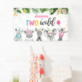 Safari Zwei wilde Geburtstagspartys Hintergrund Banner (Insitu)