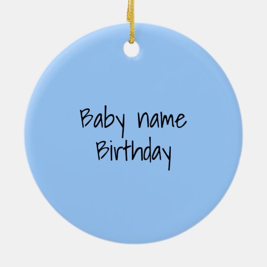 Safarifreunde, Giraffen, Zebra, Tiger, blaue Polka Keramik Ornament (Hinten)