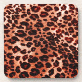 Safariorange Art Untersetzer (Vorderseite)