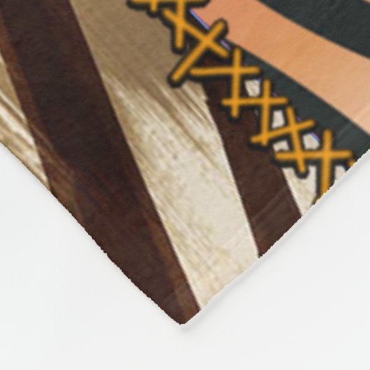 Safaripatchwork Fleece-Decke, groß Fleecedecke (Ecke)