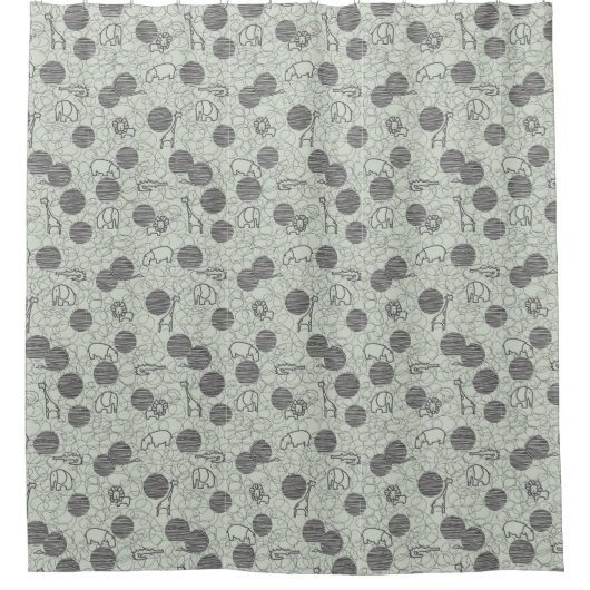 Safaritiere 1 duschvorhang (Vorderseite)