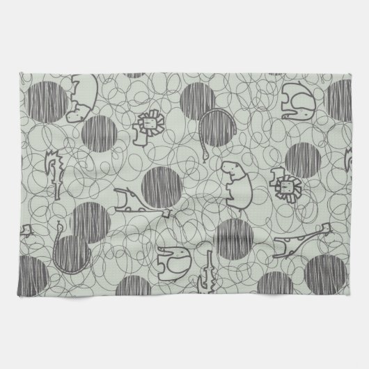 Safaritiere 1 handtuch (Horizontal)