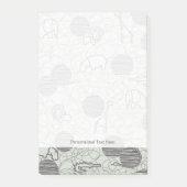 Safaritiere 1 post-it klebezettel (Vorderseite)