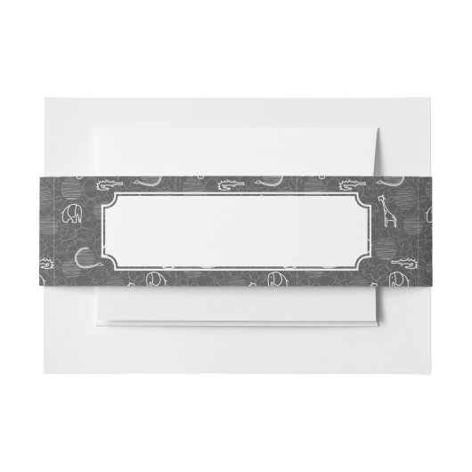 Safaritiere 5 einladungsbanderole (Vorderseite Beispiel)